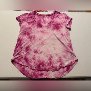 American eagle pink tie dyed shirt
